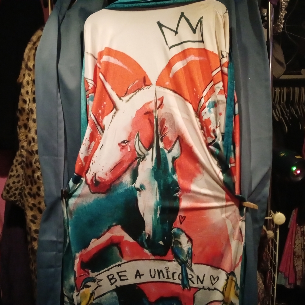 SOLD!!! Black Milk X lora zombie unicorn kimono - Picture 5 of 12